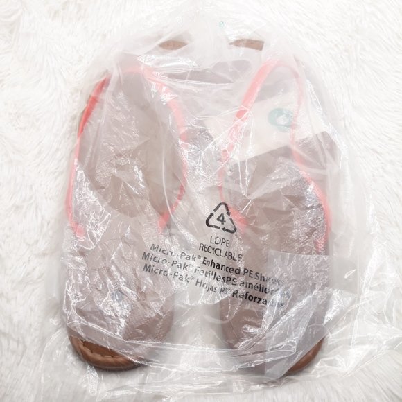 SHADE & SHORE Women's Faux Leather Flip Flop Sandals "CORAL" (Size 8) BRAND NEW! - Picture 3 of 4